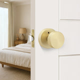 Heavy Duty Zinc Alloy Indoor Rounded Bathroom Door knobs
