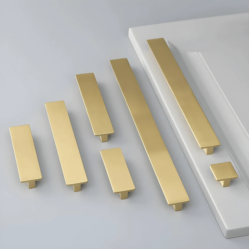 Classic Charm Gold Solid Brass Kitchen Cabinet Handle
