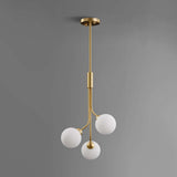 odern brass pendant globe lamp