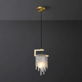 brass clear crystal chandelier