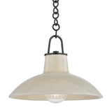 Pottersville Pendant — Artisan Ceramic Hanging Light with Rustic Warm Downlight