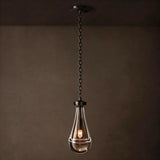 Rain Drops 1 Lights Cord Round Chandelier - View 2