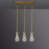 rain drops 3 lights rectangular chandelier