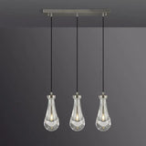 rain drops 3 lights rectangular chandelier