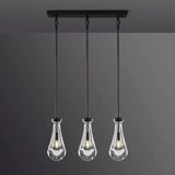 rain drops 3 lights rectangular chandelier