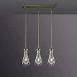 rain drops 3 lights rectangular chandelier