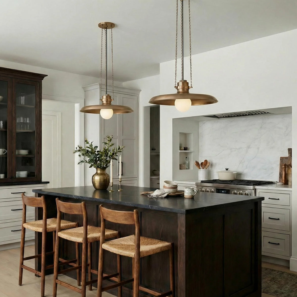 Rainhill Pendant — Dome Hanging Light with Warm Focused Downlight