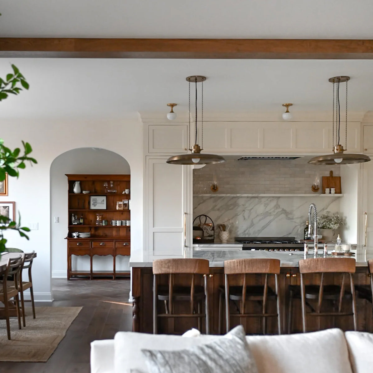 Rainhill Pendant — Dome Hanging Light with Warm Focused Downlight