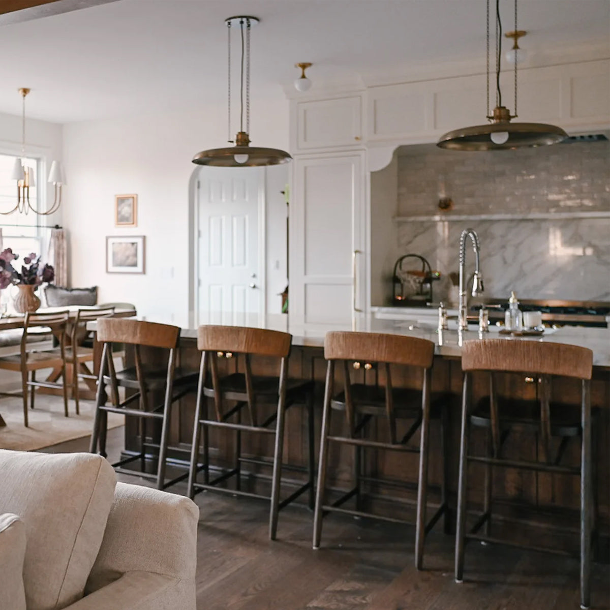 Rainhill Pendant — Dome Hanging Light with Warm Focused Downlight