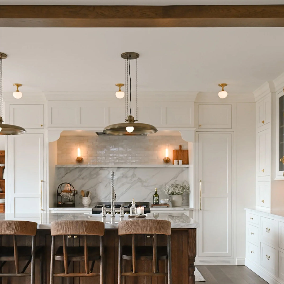 Rainhill Pendant — Dome Hanging Light with Warm Focused Downlight
