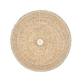 Raquel Woven Bead Dome Pendant Light — Artisan Hanging Light with Warm Dappled Glow