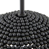 Raquel Woven Bead Dome Pendant Light — Artisan Hanging Light with Warm Dappled Glow