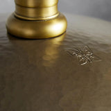 Recycled Metal Dome Pendant Brass
