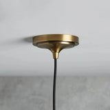 Recycled Metal Dome Pendant Brass