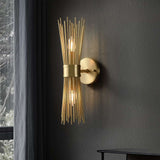wall sconce in brass finish