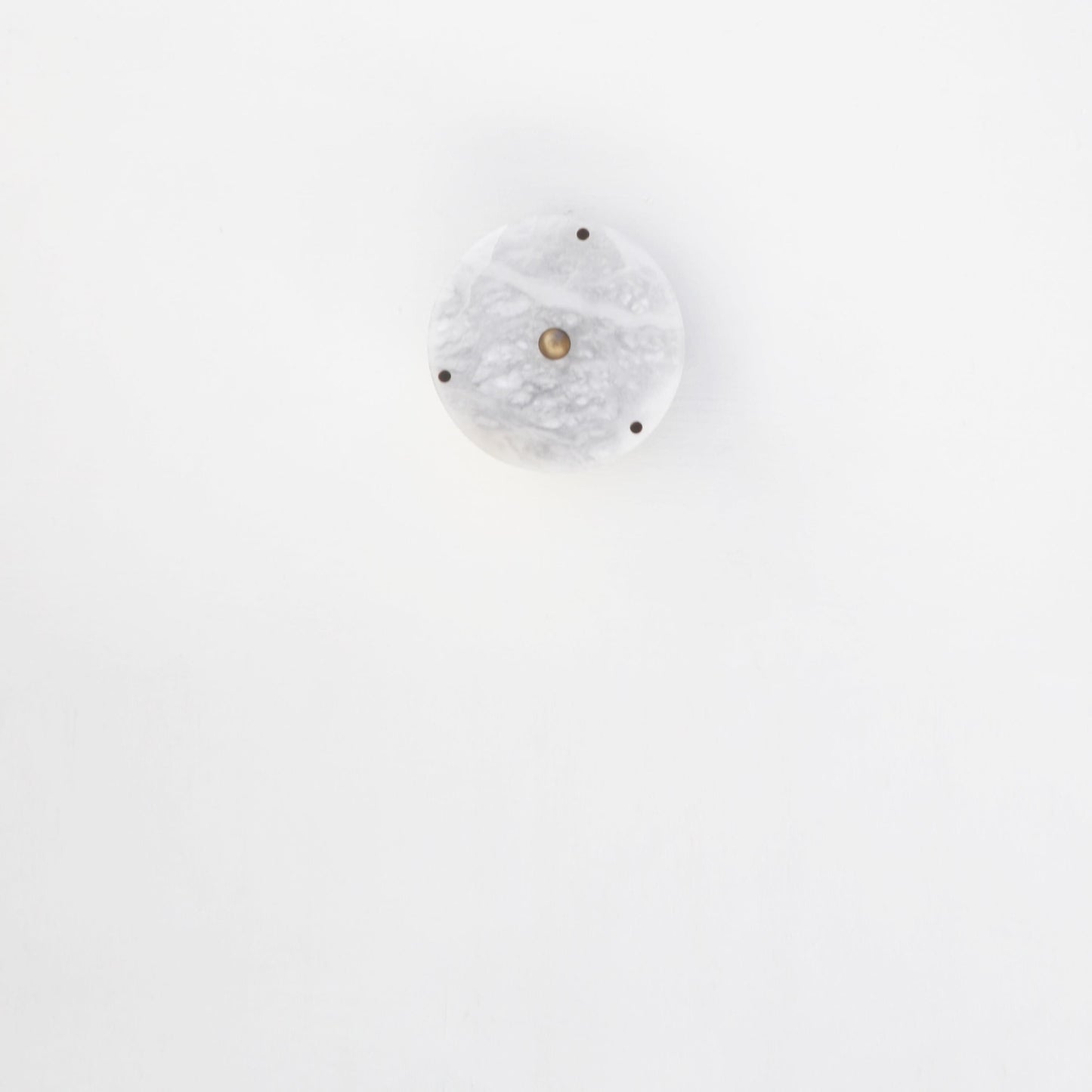 Round Alabaster Flush Mount Ceiling Light