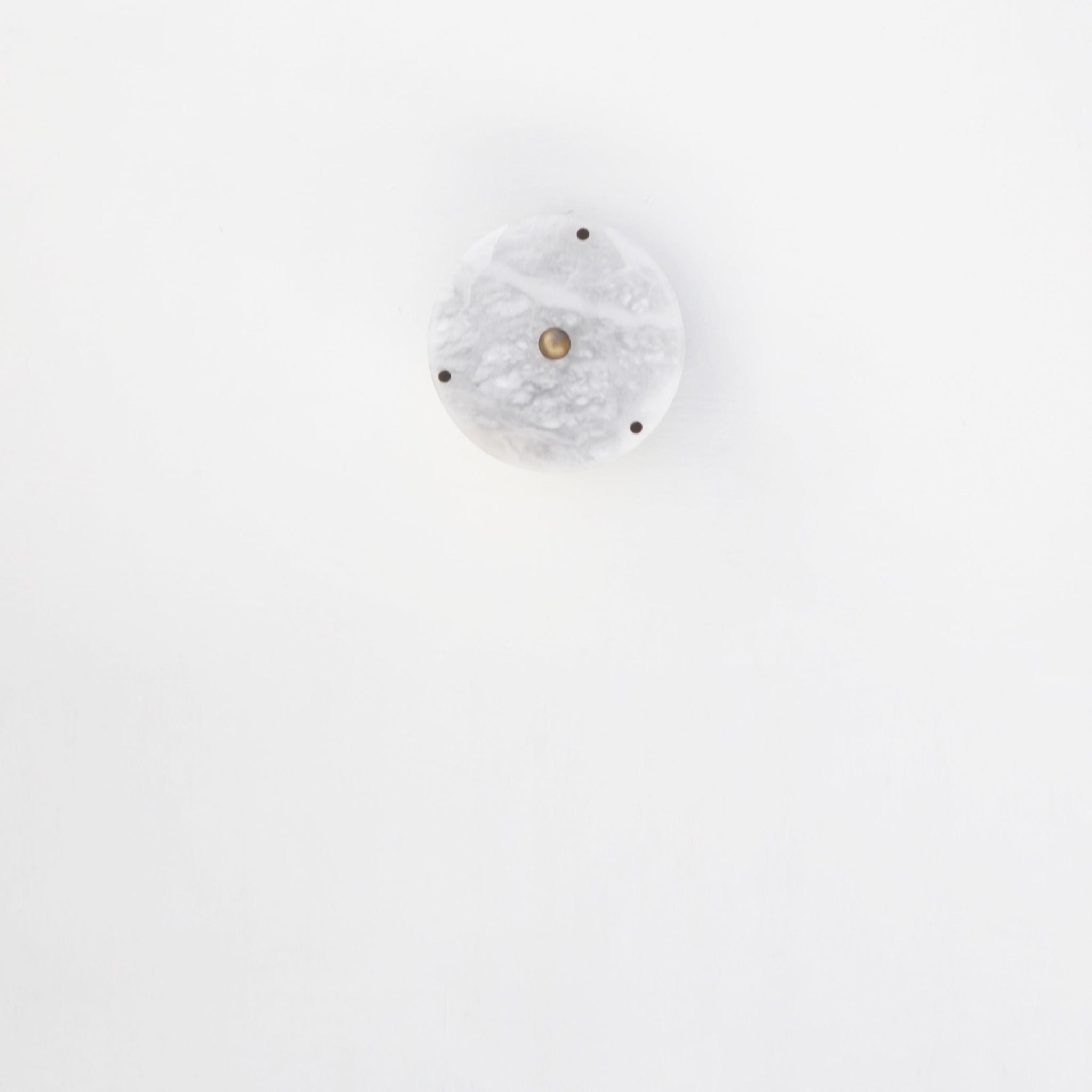 Round Alabaster Flush Mount Ceiling Light