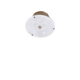 Round Alabaster Flush Mount Ceiling Light