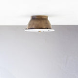 Round Alabaster Flush Mount Ceiling Light