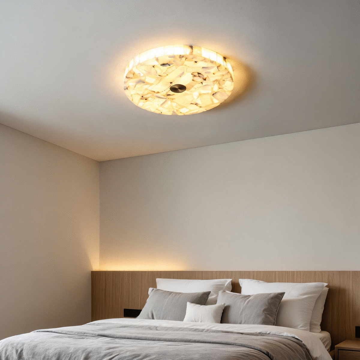 Round Alabaster Flush Mount
Ceiling Light
