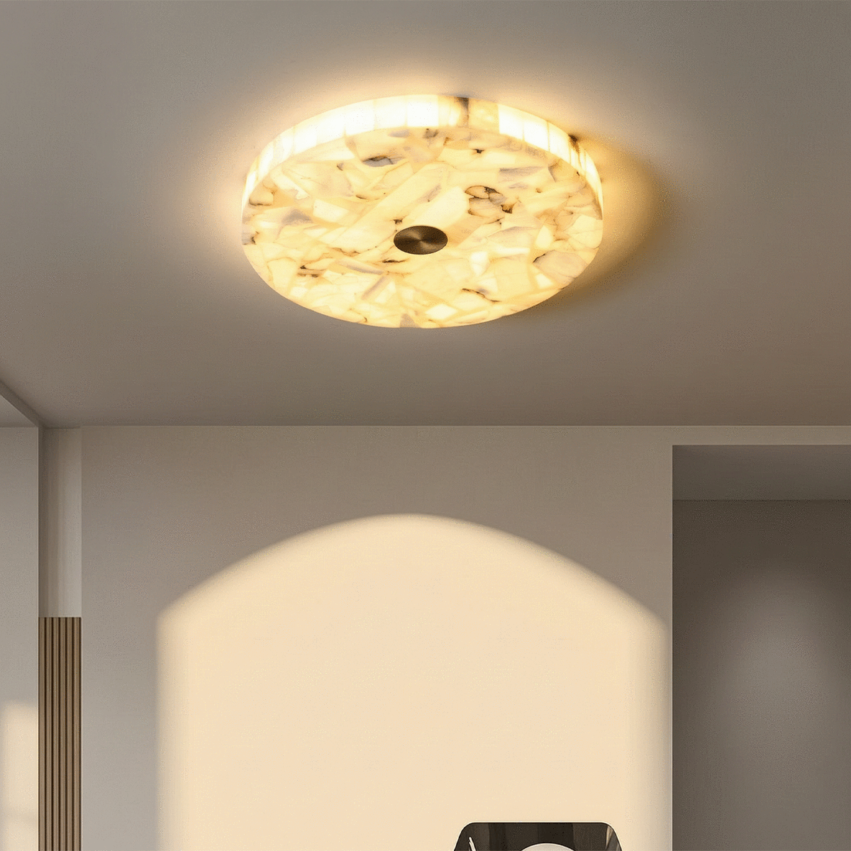 Round Alabaster Flush Mount
Ceiling Light