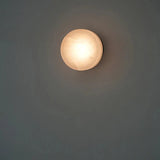 Round Alabaster Texture Wall Lamp – Modern LED with Spanish Luxury Design - View 2