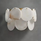Round Alabaster Wall Lamp | Double-Layer Elegant Accent Lighting
