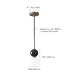 round chandelier with marble accents