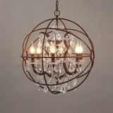 rustic clear crystal metal chandelier