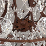 crystal metal chandelier