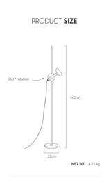 brass reading light
