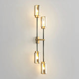 smoked glass wall sconces