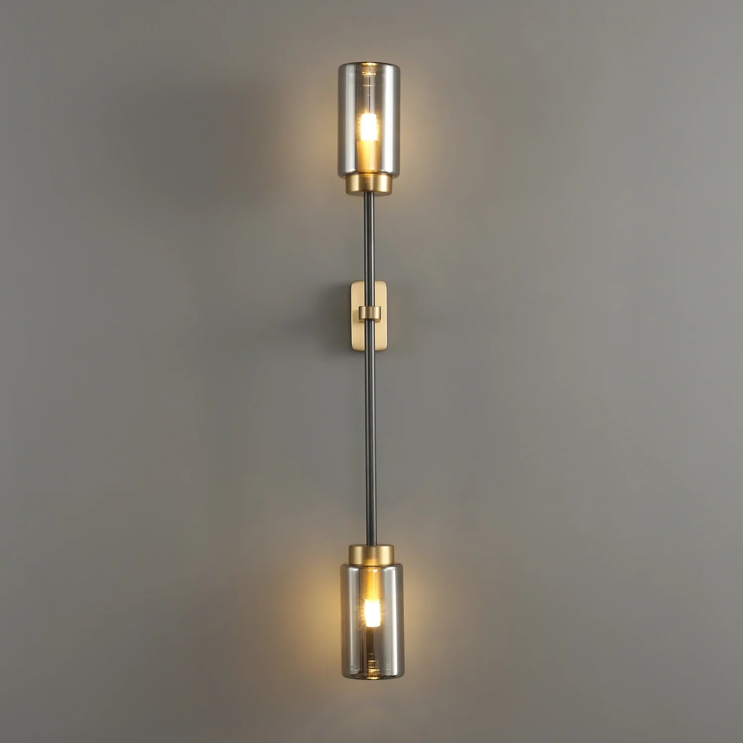 modern smoked glass sconces