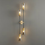 smoked glass wall lighting