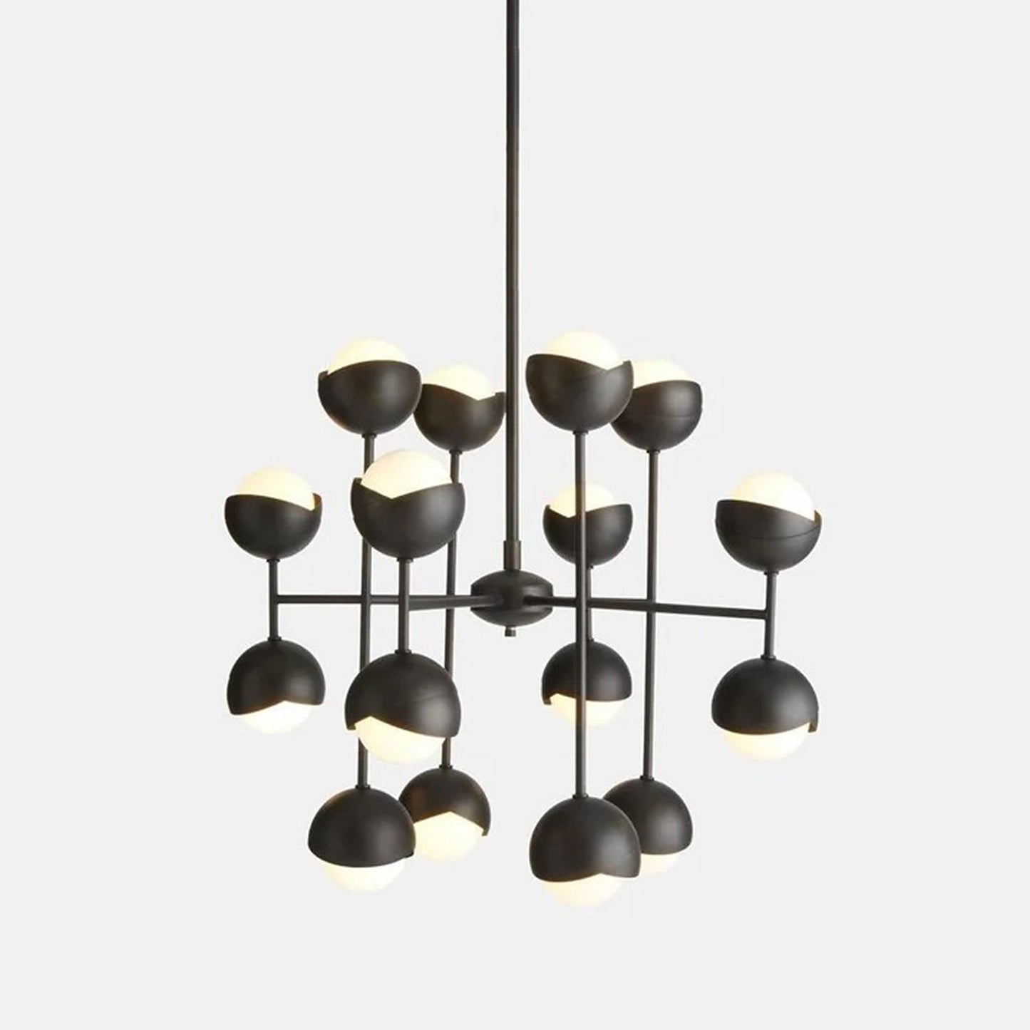 Seed Chandelier, Blackened Brass