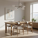 Six-Light Brass Branch Chandelier