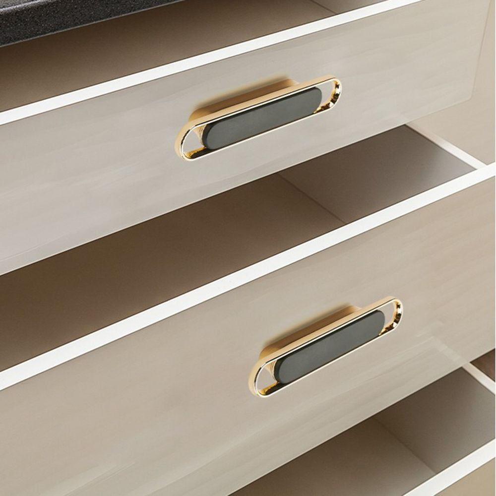Modern Gold Chrome Kitchen Cabinet Handle and Knobs