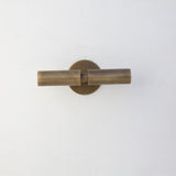 Slim Brass Cylinder Up and Down Wall Sconce