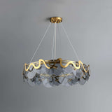 artistic smoky glass ceiling light