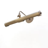 Solid Brass Picture Light with Adjustable Arm