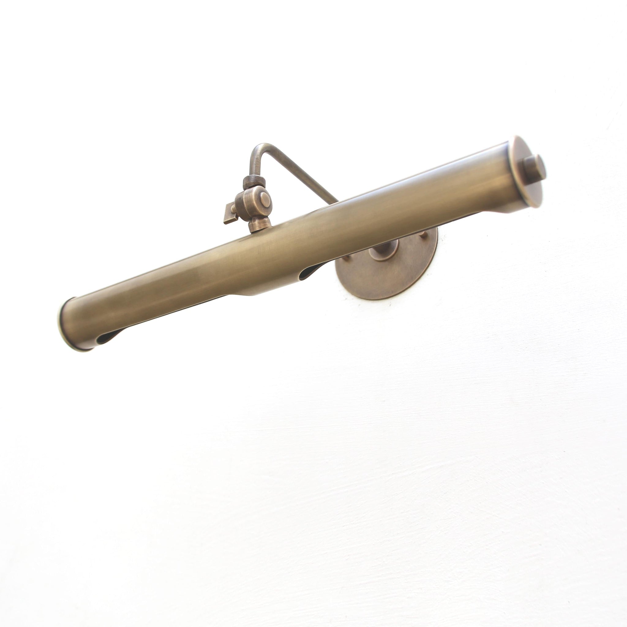 Solid Brass Picture Light with Adjustable Arm