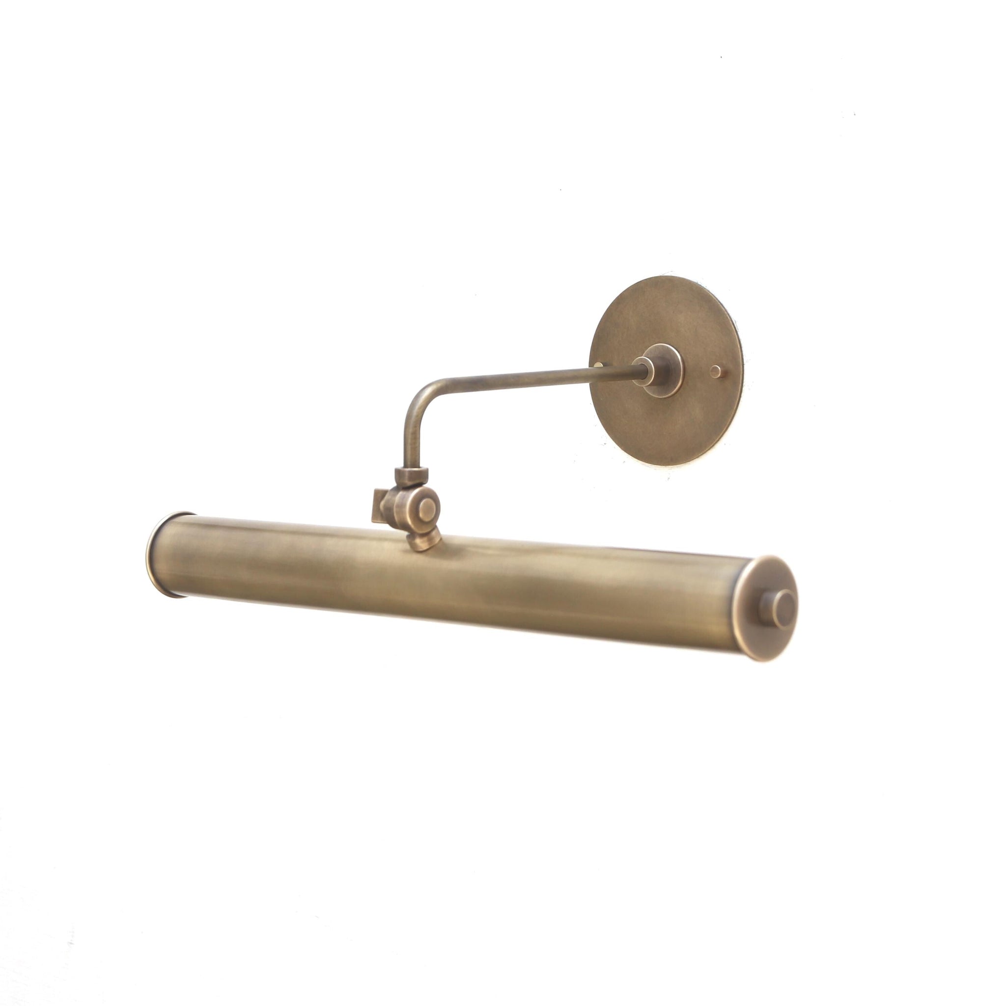 Solid Brass Picture Light with Adjustable Arm