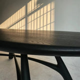 black round side table