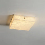 Square Alabaster Ceiling Light – Minimalist Indoor Lighting for Bedroom - View 6