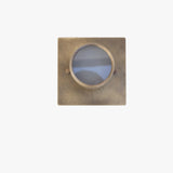 Square Backplate Brass Ceiling Spotlight