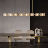 linear dining room chandelier