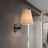 fabric shade grand sconce
