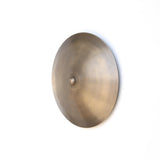 Three-Light Brass Disc Wall Sconce
