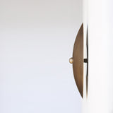 Three-Light Brass Disc Wall Sconce