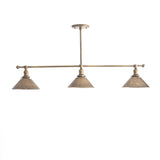 Three-Light Linear Chandelier with Cone Shades